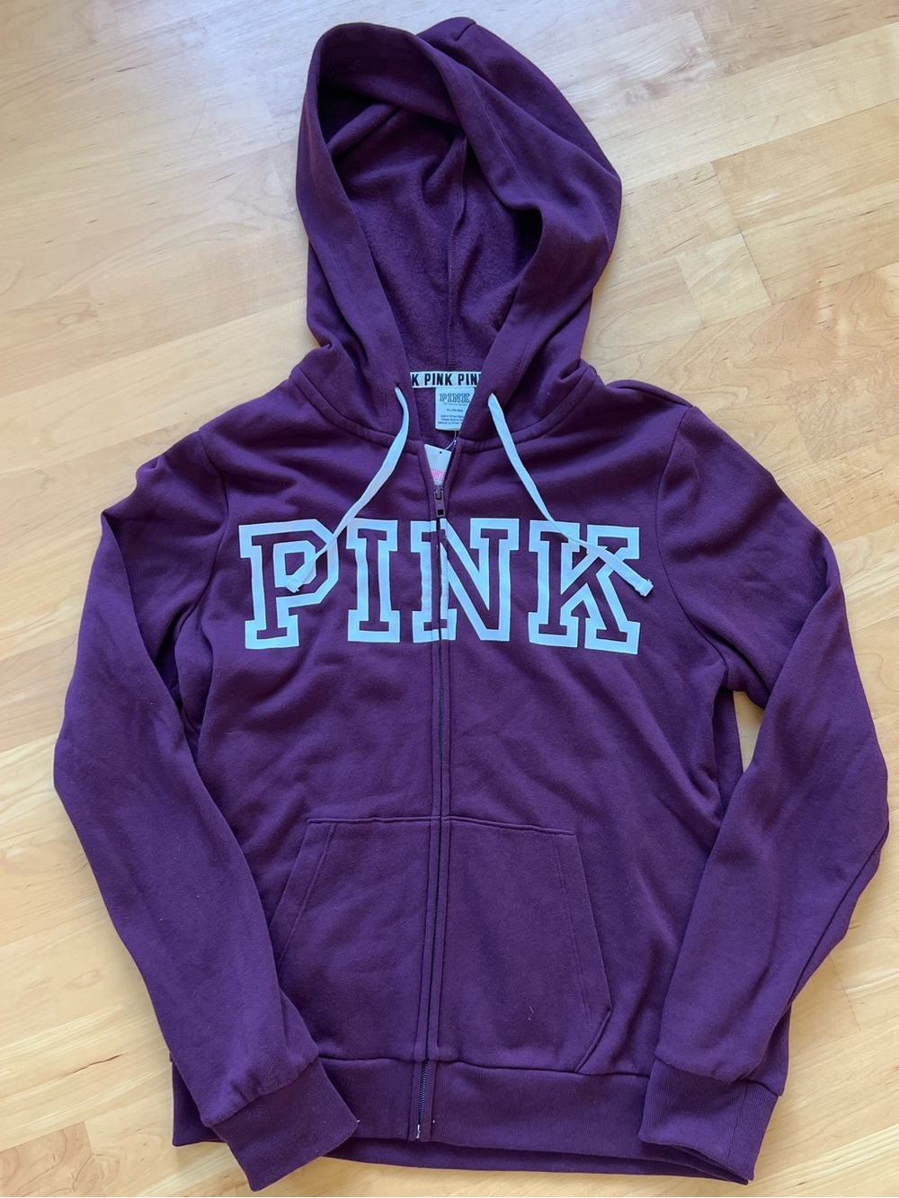 Victoria's Secret PINK Girls' Plum Zip-Up Hoodie